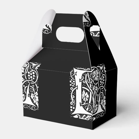 Monogram L Art Nouveau Bedankdoosjes (Achterkant)