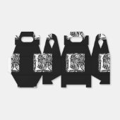 Monogram L Art Nouveau Bedankdoosjes (Uitgevouwen)