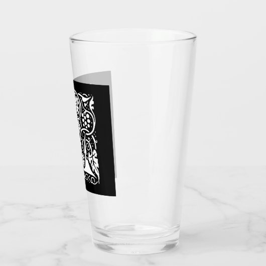  Monogram L Art Nouveau Glas (Links)