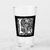  Monogram L Art Nouveau Glas (Voorkant)