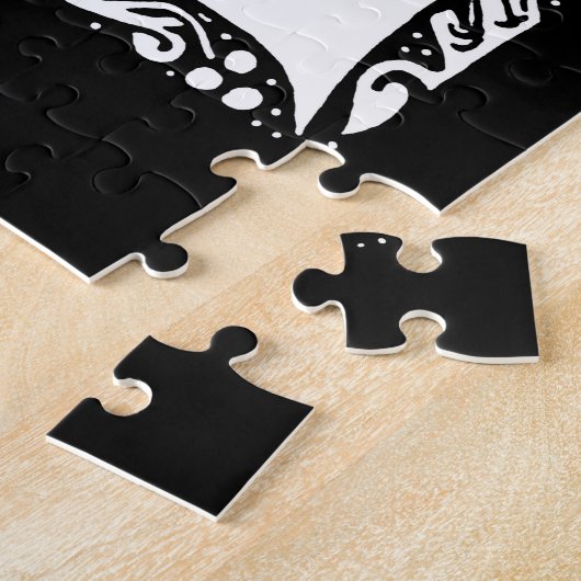 Monogram L Art Nouveau Legpuzzel (Zijkant)