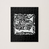  Monogram L Art Nouveau Legpuzzel (Verticaal)