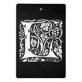 Monogram L Art Nouveau Mini Klembord (Achterkant)