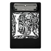 Monogram L Art Nouveau Mini Klembord (Voorkant)
