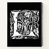 Monogram L Art Nouveau Notitieboek (Achterkant)