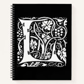  Monogram L Art Nouveau Notitieboek (Voorkant)