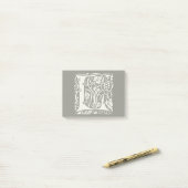 Monogram L Art Nouveau Post-it® Notes (Op bureau)