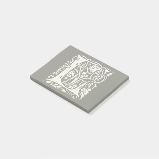 Monogram L Art Nouveau Post-it® Notes (Schuin)