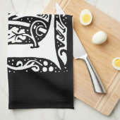  Monogram L Art Nouveau Theedoek (Quarter Fold)