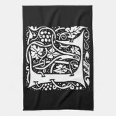  Monogram L Art Nouveau Theedoek (Verticaal)