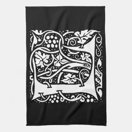 Monogram L Art Nouveau Theedoek (Verticaal)