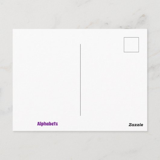 Monogram L Bladwijzer Briefkaart (Achterkant)