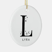 Monogram L hemelse naam Keramisch Ornament (Rechts)