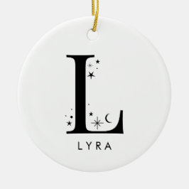 Monogram L hemelse naam Keramisch Ornament