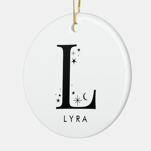 Monogram L hemelse naam Keramisch Ornament (Links)