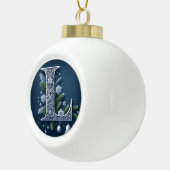 Monogram "L" Keramische Bal Ornament (Rechts)
