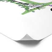 Monogram L lavender Eucalyptus poster (Hoek)