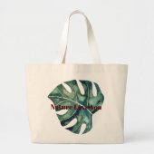 Monogram l Natuur hou van je l Tropisch Grote Tote Bag (Voorkant)