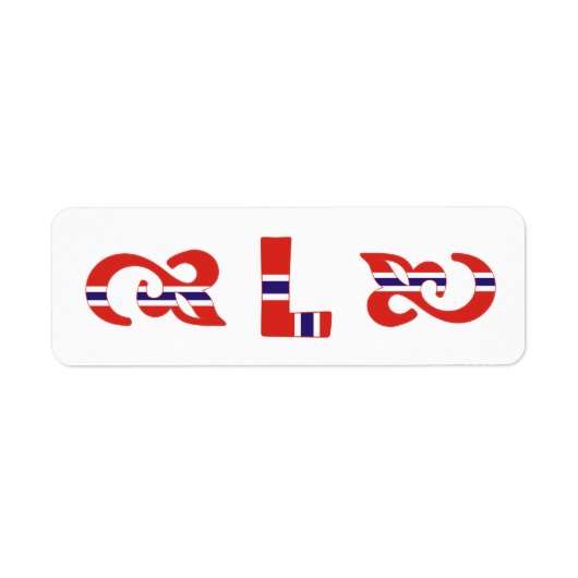 Monogram L Noors Label (Voorkant)