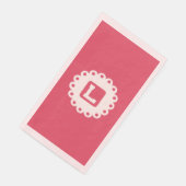 MONOGRAM "L" Papier servet (Hoek)