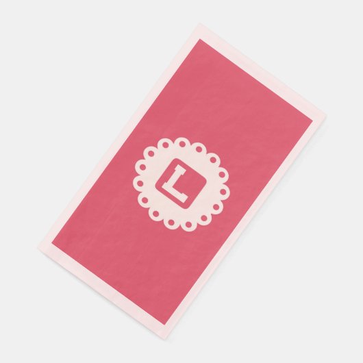 MONOGRAM "L" Papier servet (Hoek)