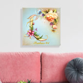 Monogram L Premium Canvas met glanslaag Afdruk (Insitu (Woonkamer))