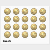monogram_L Ronde Sticker (Vel)