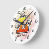 Monogram L Sock Monkey klok (Hoek)