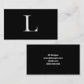 Monogram L visitekaartjes (Voorkant / Achterkant)