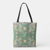 Monogram La Boca Wildflower Symmetry Canvas tas (Achterkant)