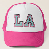Monogram "LA"-initialen Trucker Pet (Voorkant)