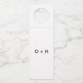 Monogram Label | Wit (Voorkant)