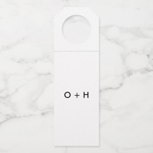 Monogram Label | Wit (Voorkant)