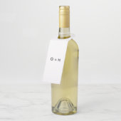 Monogram Label | Wit (Schuin)