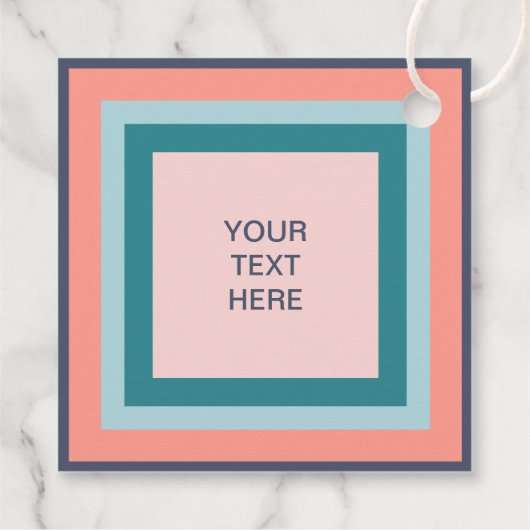 Monogram Labels met cadeau, Initialen met aangrijp (Achterkant)