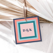 Monogram Labels met cadeau, Initialen met aangrijp