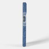 Monogram Lace Denim iPhone / iPad hoesje (Achterkant / Rechts)