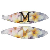 Monogram lace pink and yellow Spring flowers Basketbal (Panelen)