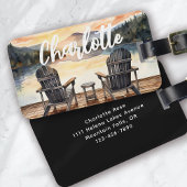 Monogram Lake Travel Bagagelabel