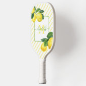 Monogram landcitroenen waterverf strepen pickleball paddle (Links)