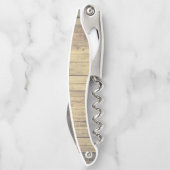 Monogram landelijke Roestvaste Script-naam op maat Kurkentrekker (Achterkant)