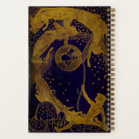 Monogram Lang Violet Fairy Book Dotted Journal Notitieboek (Achterkant)