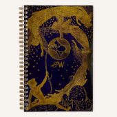 Monogram Lang Violet Fairy Book Dotted Journal Notitieboek (Voorkant)