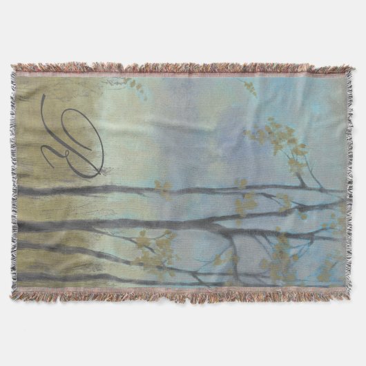 Monogram | Langkorrelige tarwe I Deken (Voorkant)