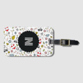 Monogram Las Vegas Poolparty-patroon Bagagelabel (Voorkant (horizontaal))