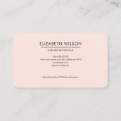 Monogram Lashes Esthetician Beauty Visitekaartje (Achterkant)