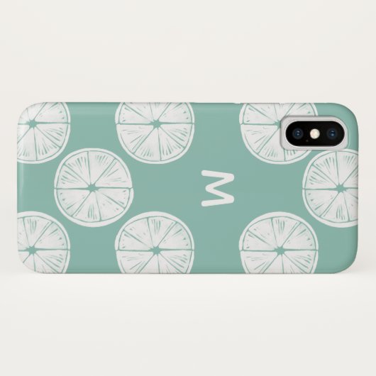 Monogram | Laten we Taco Over Liefde | BLAUWGROEN Case-Mate iPhone Case (Achterkant (horizontaal))