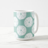 Monogram | Laten we Taco Over Liefde | BLAUWGROEN  Koffiemok (Voorkant rechts)