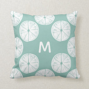 Monogram   Laten we Taco Over Liefde   BLAUWGROEN  Kussen