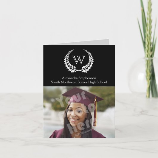 Monogram Laurel Black/White (Voorkant)